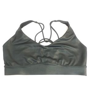 Metallic sports bra